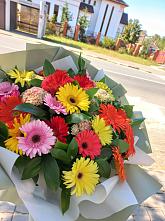 Букет цветов из:  Герберы #REPLACE_PRED# Калининце