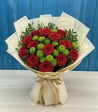 Букет цветов из:  Розы и Хризантемы в Калининце