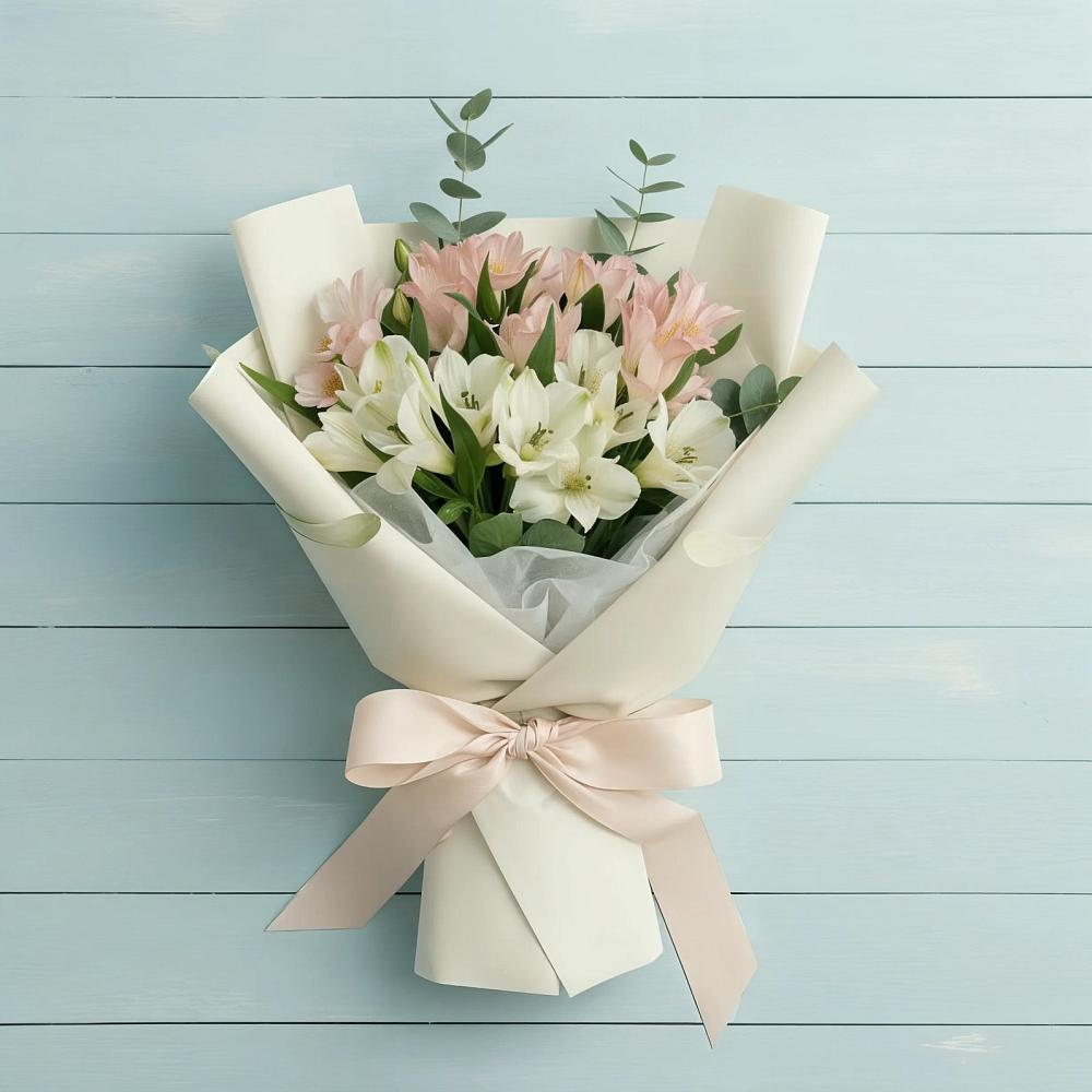 Букет цветов из: Альстромерии в Калининце