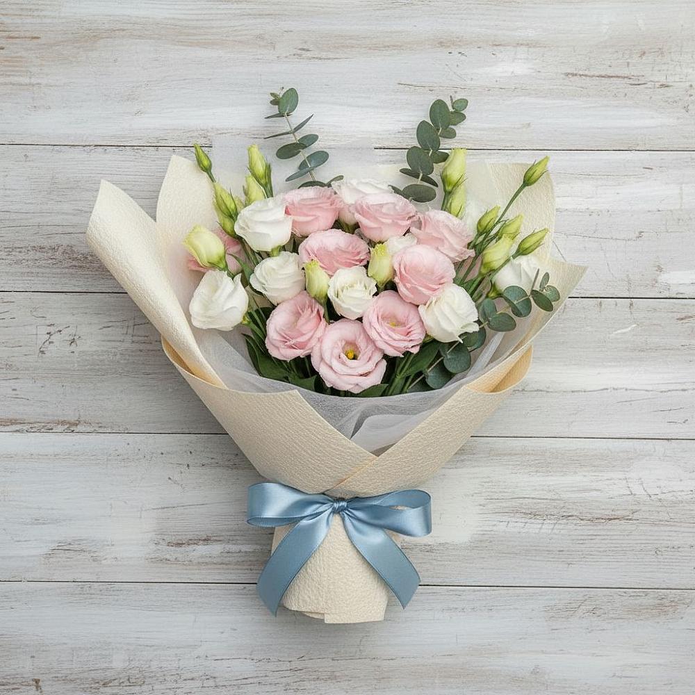 Букет цветов из: Лизиантусы в Калининце